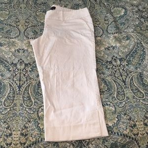 The Limited Drew Fit white chino capri size 12